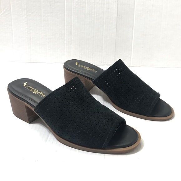 Koolaburra Shoes - Koolaburra By UGG Raychel Open Toe Suede Mule Black Size 9.5